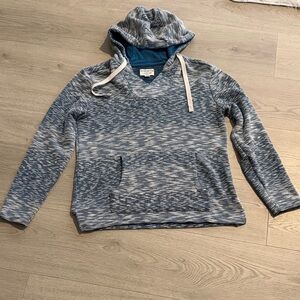 Stylish Blue and Gray Women's Hoodie